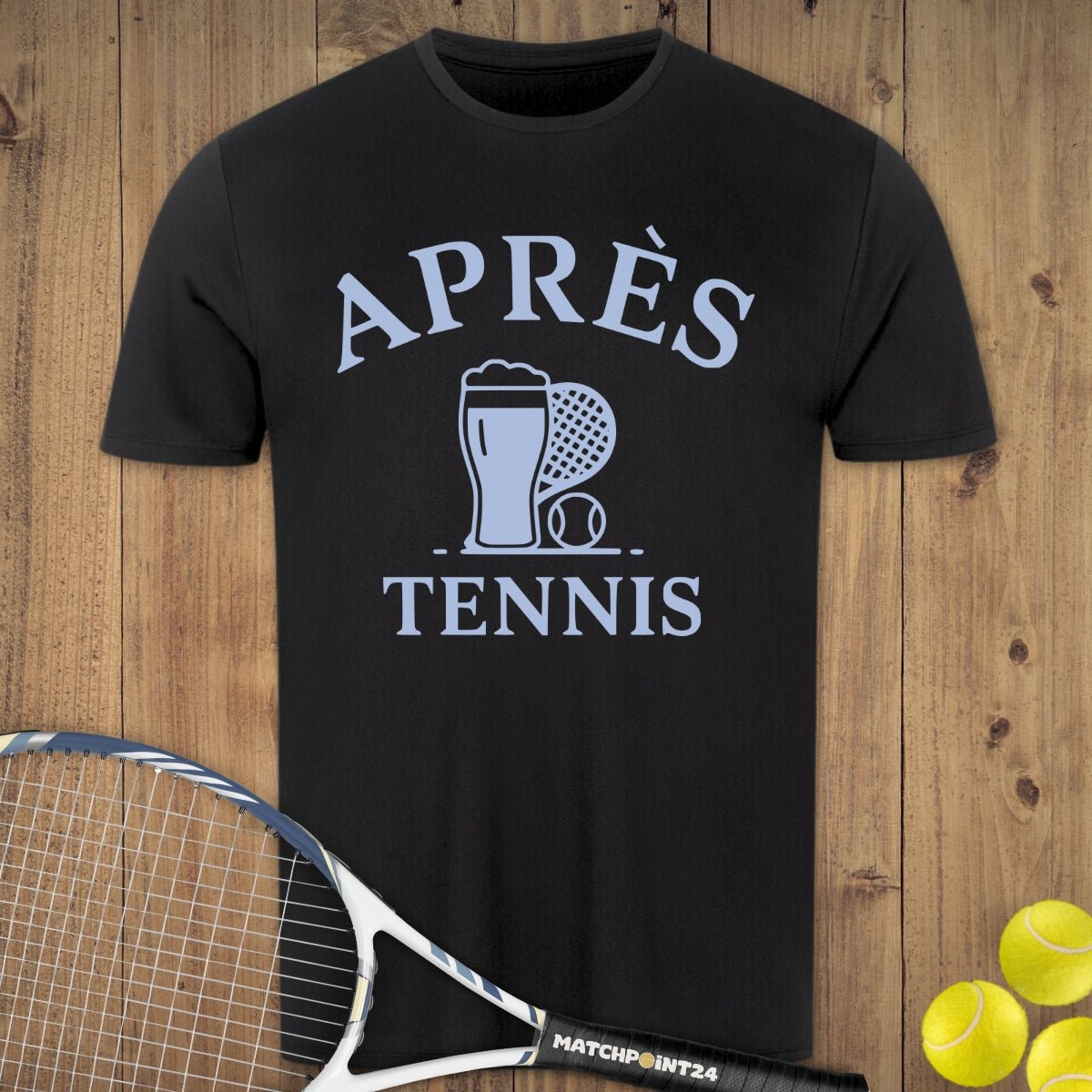 Apres Tennis Bier | Herren Sport T-Shirt - Matchpoint24 - Kleidung für Tennisfans