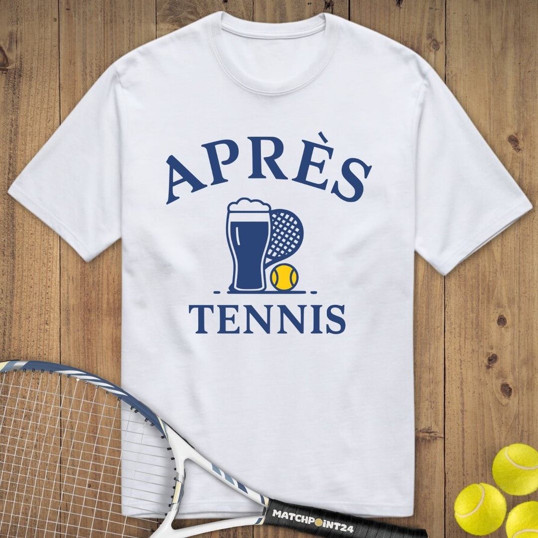 Apres Tennis Bier | Premium Herren T-Shirt - Matchpoint24 - Kleidung für Tennisfans