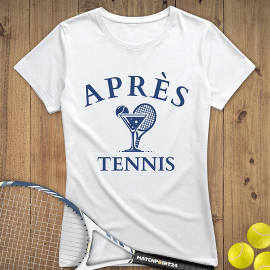 Apres Tennis Cocktail | Premium Damen T-Shirt - Matchpoint24 - Kleidung für Tennisfans