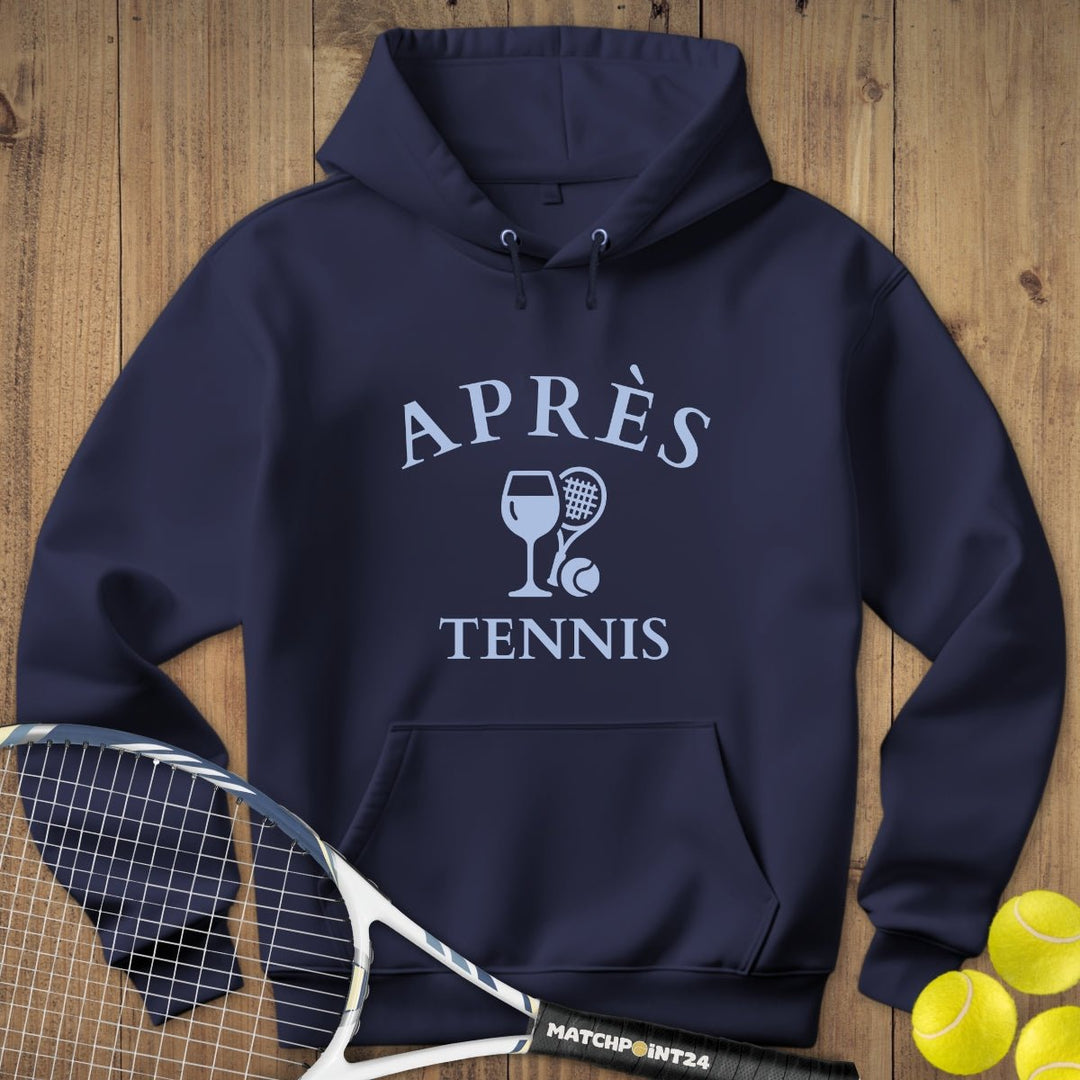 Apres Tennis Wein | Hoodie (Unisex) - Matchpoint24 - Kleidung für Tennisfans