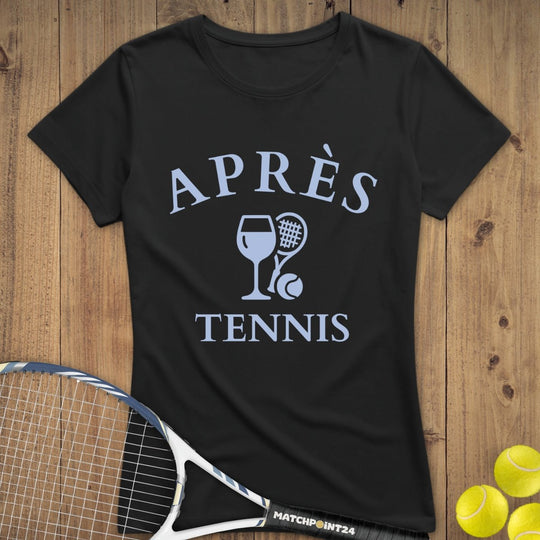 Apres Tennis Wein | Premium Damen T-Shirt - Matchpoint24 - Kleidung für Tennisfans