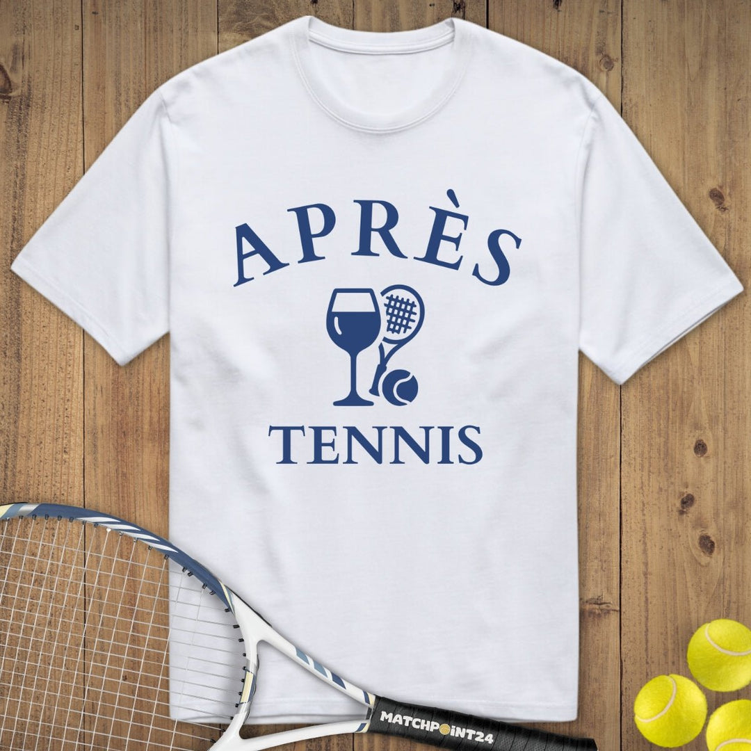 Apres Tennis Wein | Premium Herren T-Shirt - Matchpoint24 - Kleidung für Tennisfans