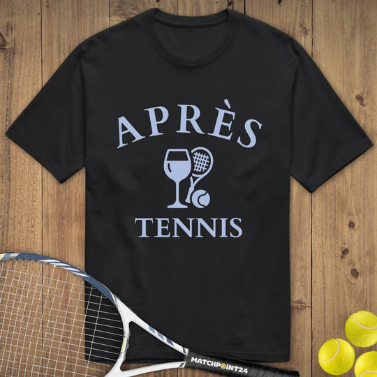 Apres Tennis Wein | Premium Herren T-Shirt - Matchpoint24 - Kleidung für Tennisfans