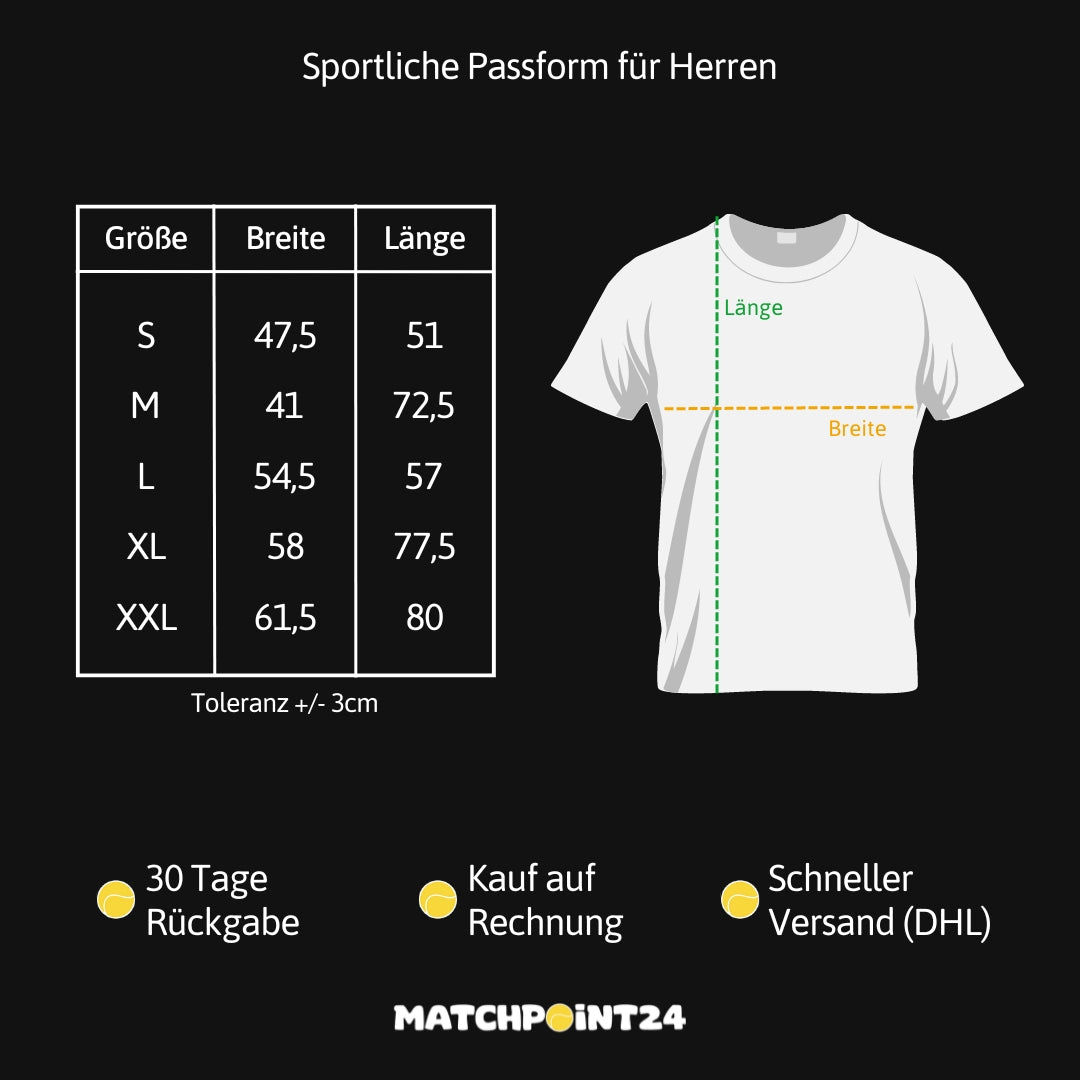 Are You Ready (Brustdruck) | Herren Sport T-Shirt - Matchpoint24 - Kleidung für Tennisfans