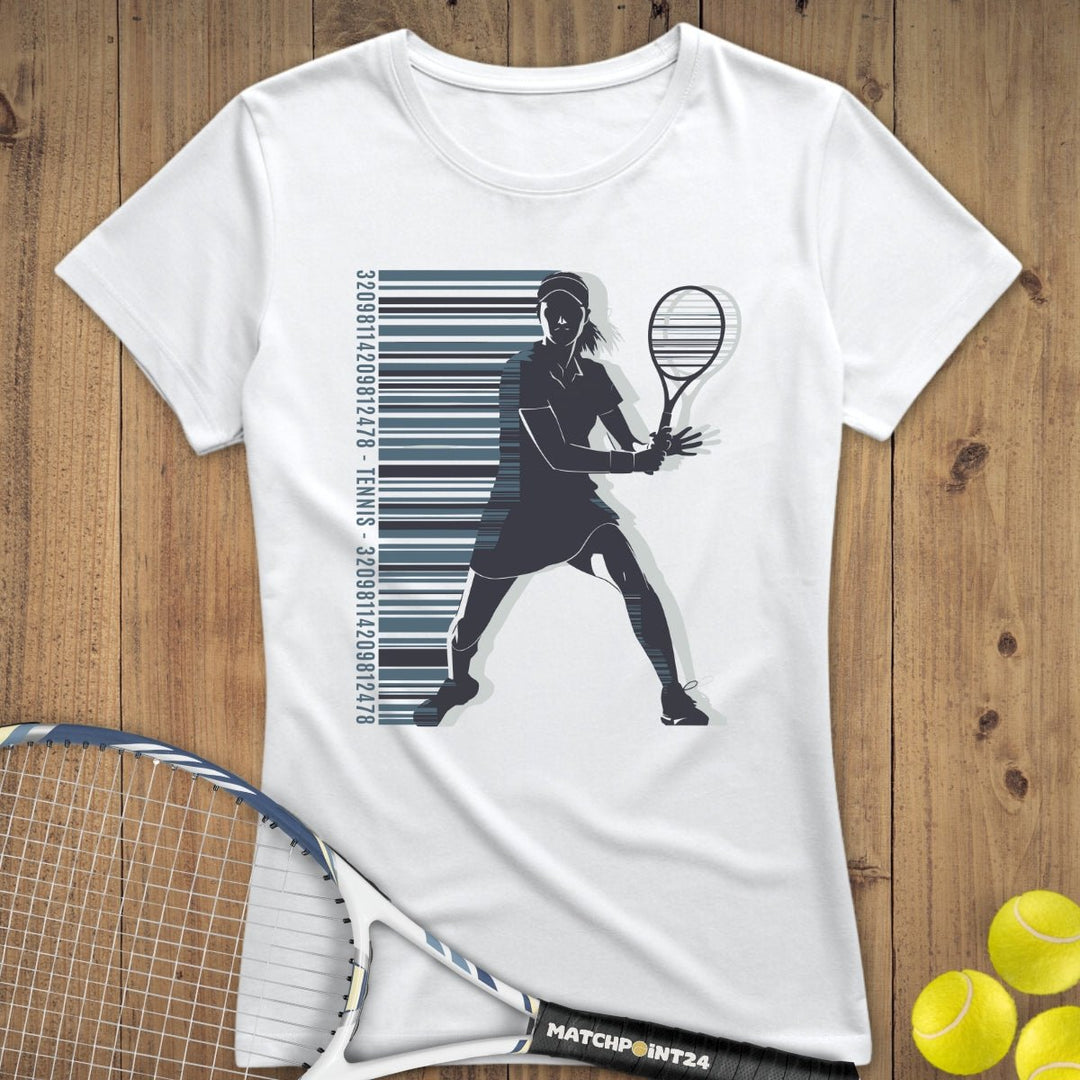 Barcode Frau | Premium Damen T-Shirt - Matchpoint24 - Kleidung für Tennisfans