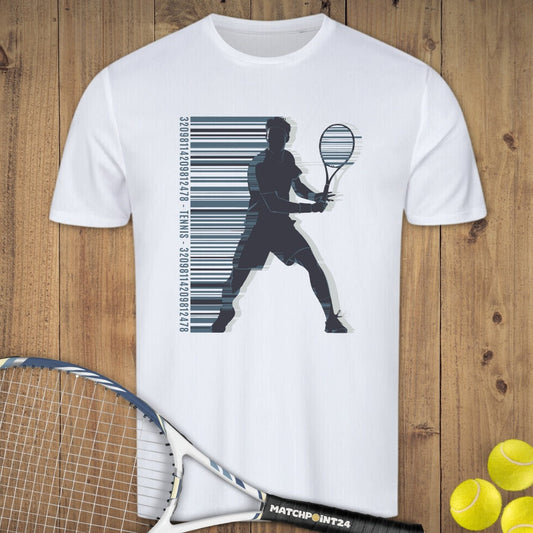 Barcode Mann | Herren Sport T-Shirt - Matchpoint24 - Kleidung für Tennisfans