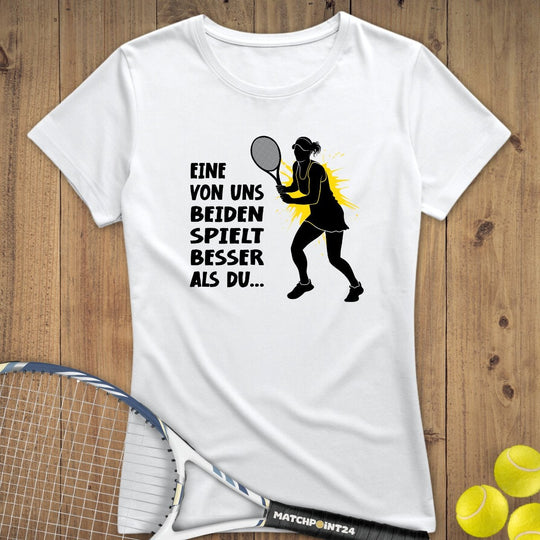 Besser als du | Premium Damen T-Shirt - Matchpoint24 - Kleidung für Tennisfans