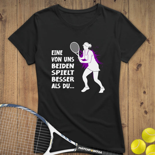 Besser als du | Premium Damen T-Shirt - Matchpoint24 - Kleidung für Tennisfans