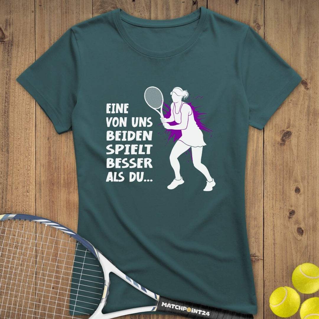 Besser als du | Premium Damen T-Shirt - Matchpoint24 - Kleidung für Tennisfans