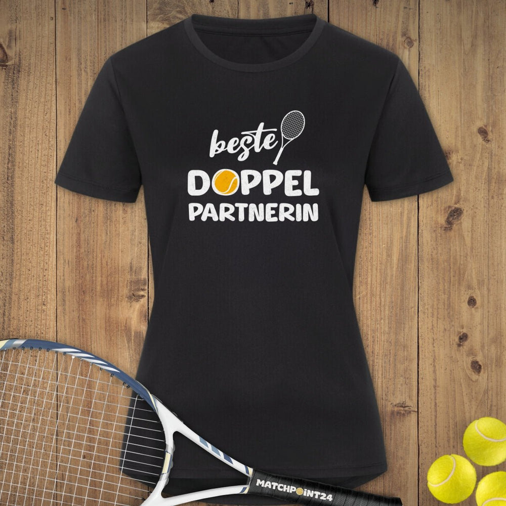 Beste Doppelpartnerin | Damen Sport T-Shirt - Matchpoint24 - Kleidung für Tennisfans