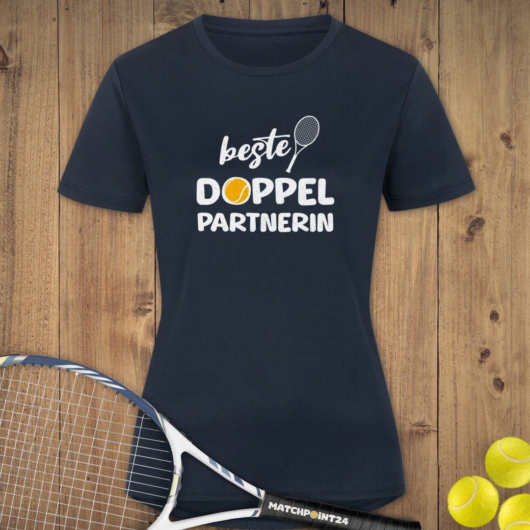 Beste Doppelpartnerin | Damen Sport T-Shirt - Matchpoint24 - Kleidung für Tennisfans