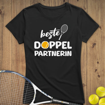 Beste Doppelpartnerin Damenshirt (limitiert) - Matchpoint24 - Kleidung für Tennisfans