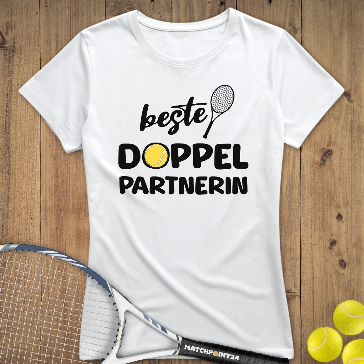 Beste Doppelpartnerin Damenshirt (limitiert) - Matchpoint24 - Kleidung für Tennisfans