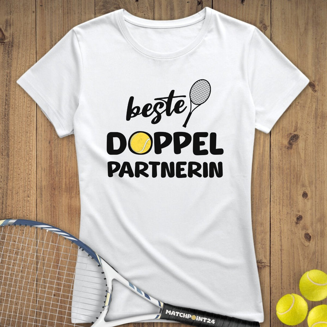 Beste Doppelpartnerin | Premium Damen T-Shirt - Matchpoint24 - Kleidung für Tennisfans