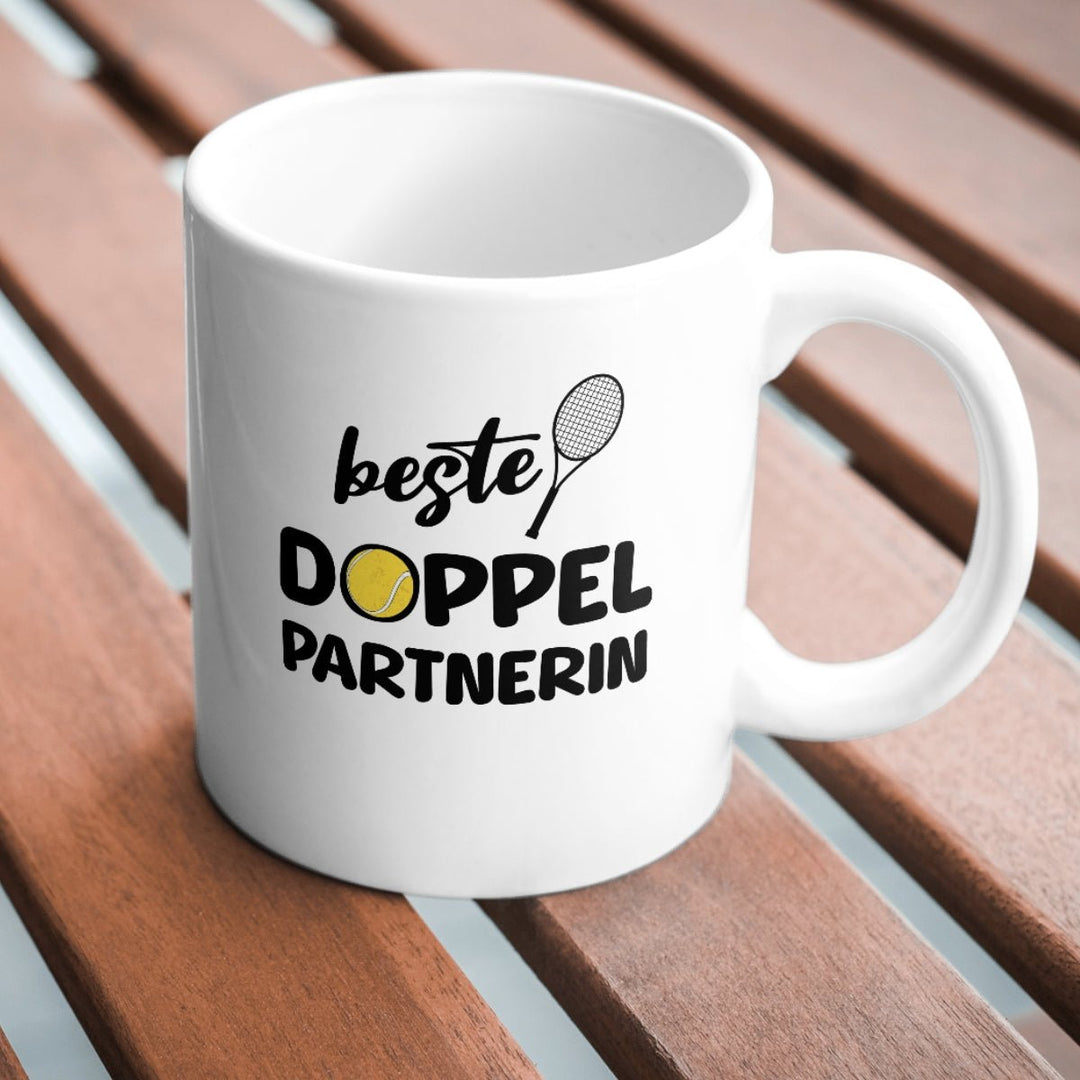 Beste Doppelpartnerin | Tasse - Matchpoint24 - Kleidung für Tennisfans