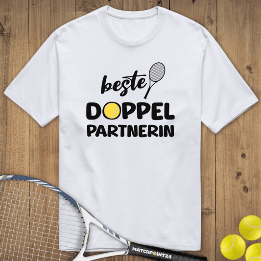 Beste Doppelpartnerin | Unisex Premium Organic T-Shirt - Matchpoint24 - Kleidung für Tennisfans