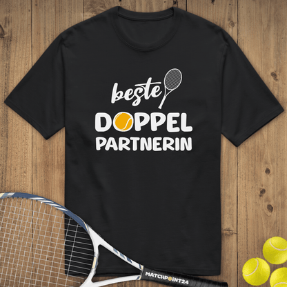 Beste Doppelpartnerin | Unisex Premium Organic T-Shirt - Matchpoint24 - Kleidung für Tennisfans