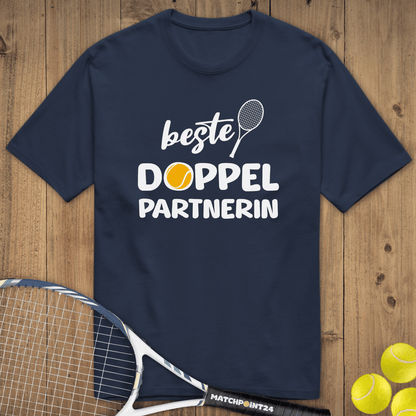 Beste Doppelpartnerin | Unisex Premium Organic T-Shirt - Matchpoint24 - Kleidung für Tennisfans