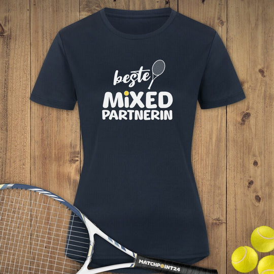 Beste Mixed Partnerin | Damen Sport T-Shirt - Matchpoint24 - Kleidung für Tennisfans