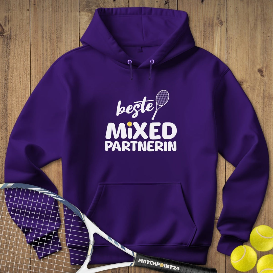 Beste Mixed Partnerin | Hoodie (Unisex) - Matchpoint24 - Kleidung für Tennisfans