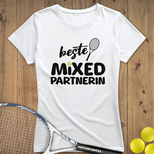 Beste Mixed Partnerin | Premium Damen T-Shirt - Matchpoint24 - Kleidung für Tennisfans