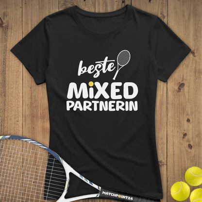 Beste Mixed Partnerin | Premium Damen T-Shirt - Matchpoint24 - Kleidung für Tennisfans