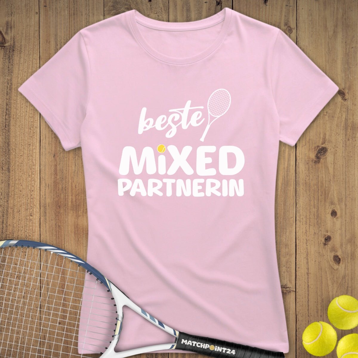 Beste Mixed Partnerin | Premium Damen T-Shirt - Matchpoint24 - Kleidung für Tennisfans