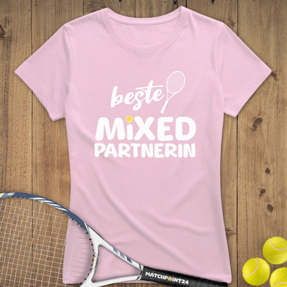 Beste Mixed Partnerin | Premium Damen T-Shirt - Matchpoint24 - Kleidung für Tennisfans