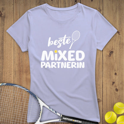 Beste Mixed Partnerin | Premium Damen T-Shirt - Matchpoint24 - Kleidung für Tennisfans