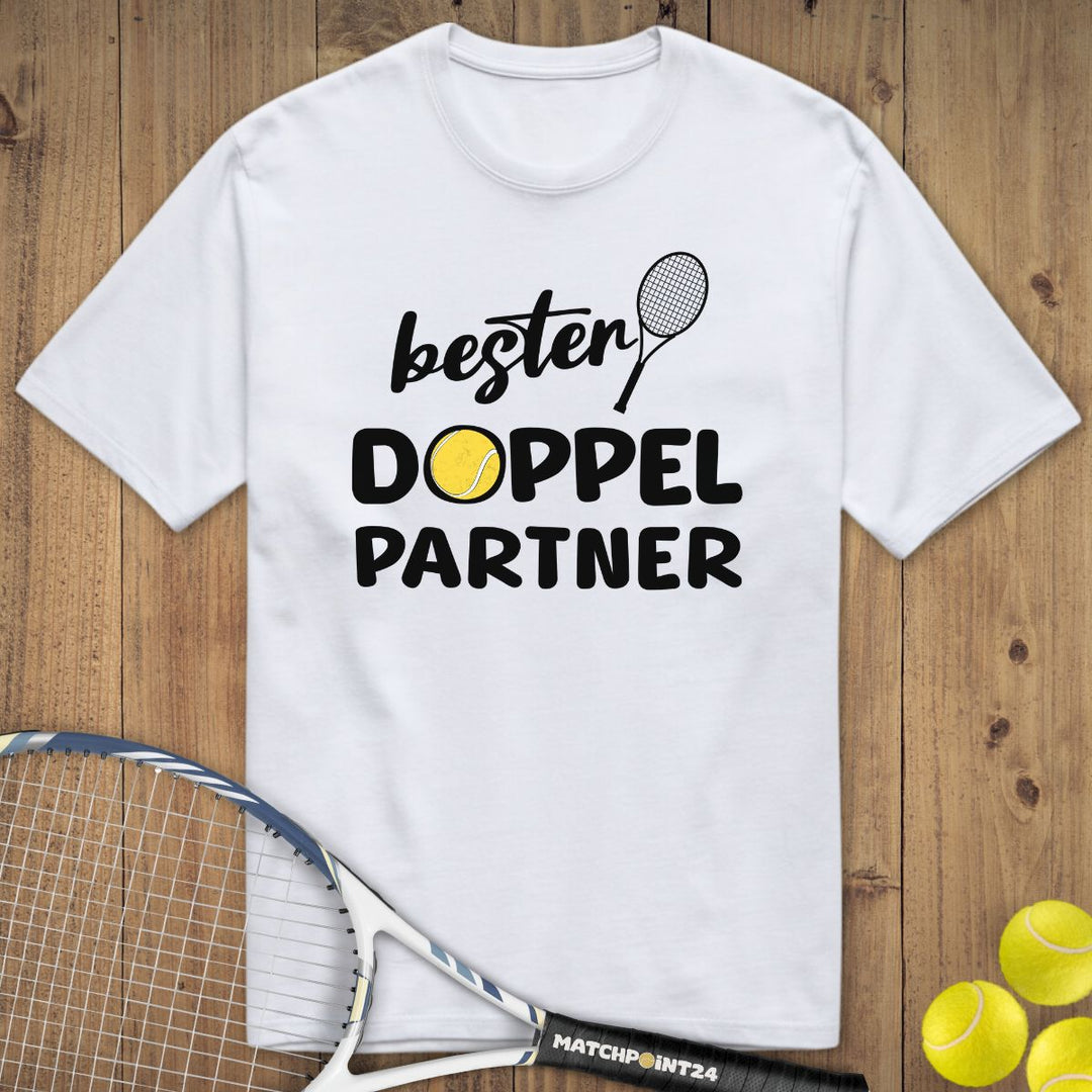 Bester Doppelpartner | Premium Herren T-Shirt - Matchpoint24 - Kleidung für Tennisfans