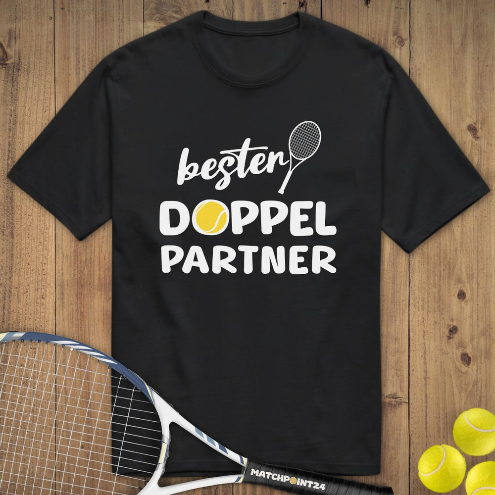 Bester Doppelpartner | Premium Herren T-Shirt - Matchpoint24 - Kleidung für Tennisfans