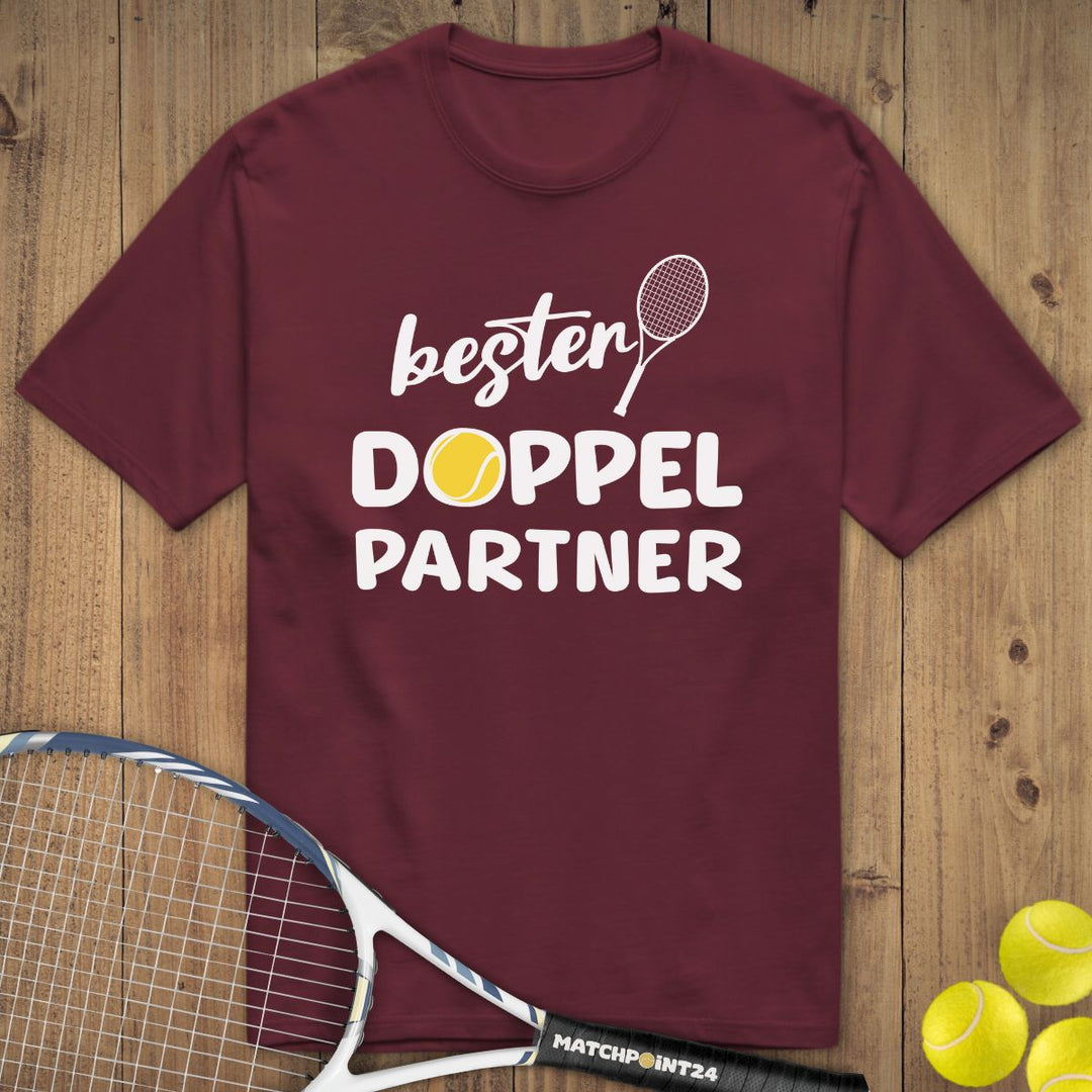 Bester Doppelpartner | Premium Herren T-Shirt - Matchpoint24 - Kleidung für Tennisfans