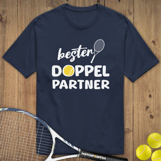 Bester Doppelpartner | Premium Herren T-Shirt - Matchpoint24 - Kleidung für Tennisfans