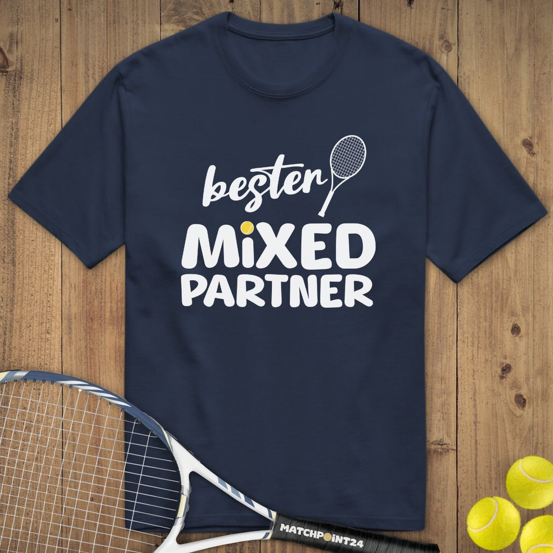 Bester Mixed Partner | Premium Herren T-Shirt - Matchpoint24 - Kleidung für Tennisfans