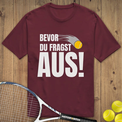 Bevor du fragst | Premium Herren T-Shirt - Matchpoint24 - Kleidung für Tennisfans