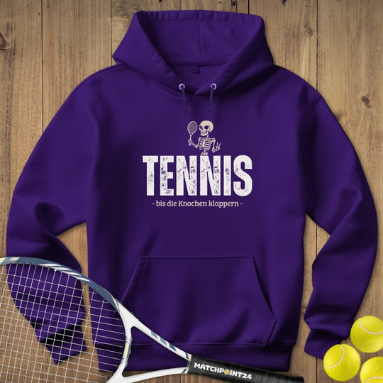 Bis die Knochen klappern | Hoodie (Unisex) - Matchpoint24 - Kleidung für Tennisfans