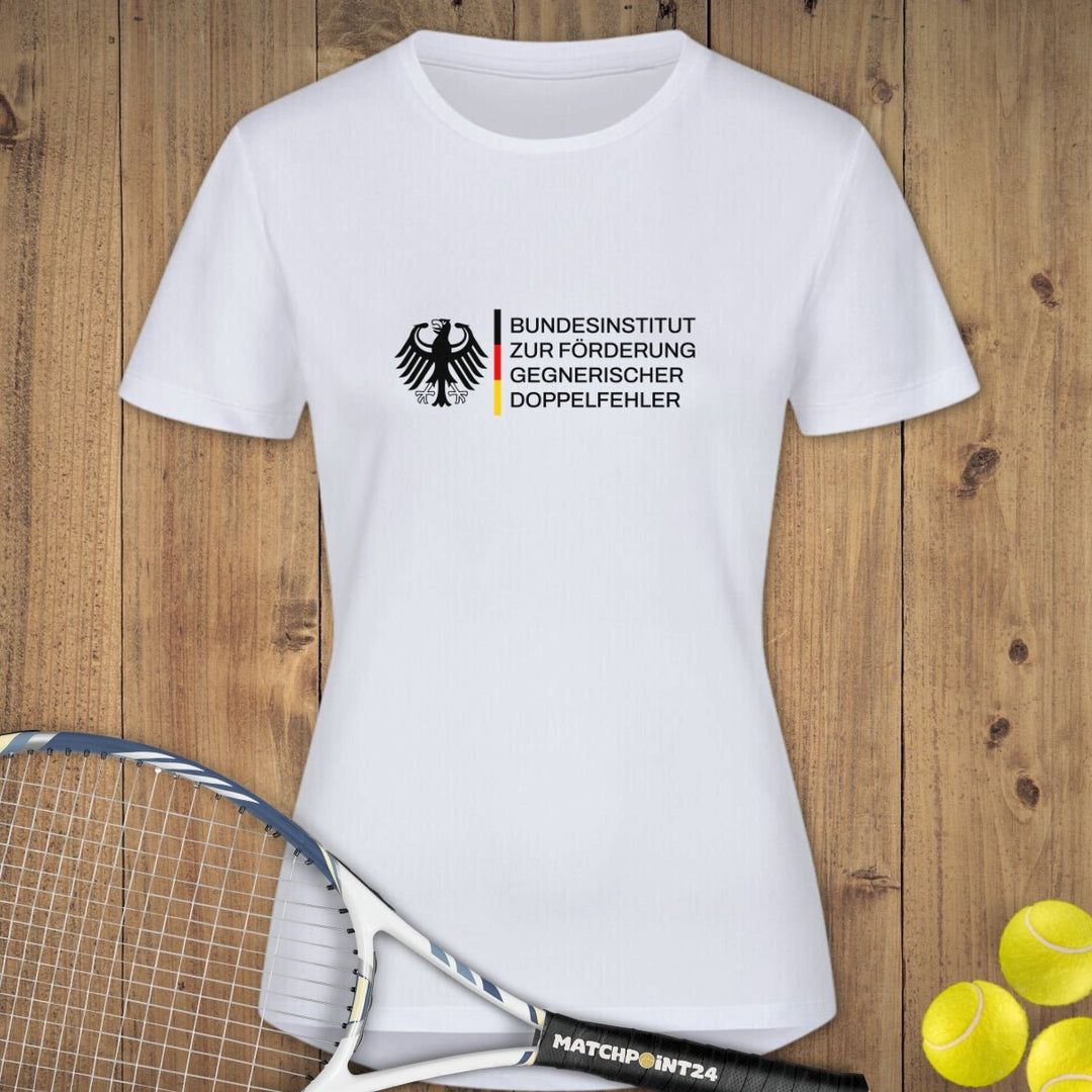 Bundesinstitut Doppelfehler | Damen Sport T-Shirt - Matchpoint24 - Kleidung für Tennisfans