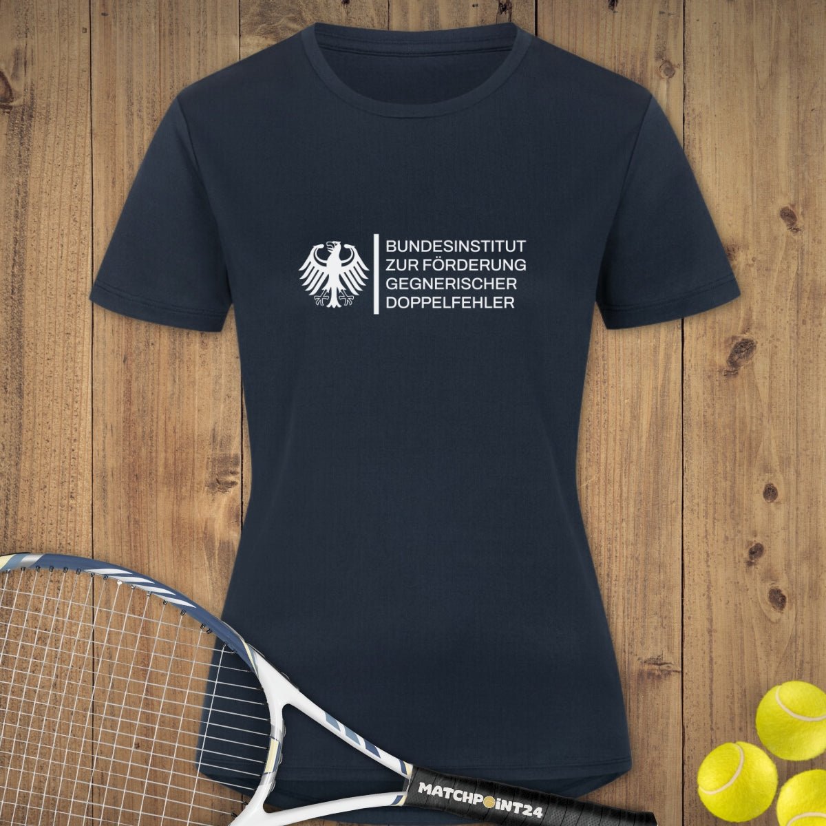 Bundesinstitut Doppelfehler | Damen Sport T-Shirt - Matchpoint24 - Kleidung für Tennisfans