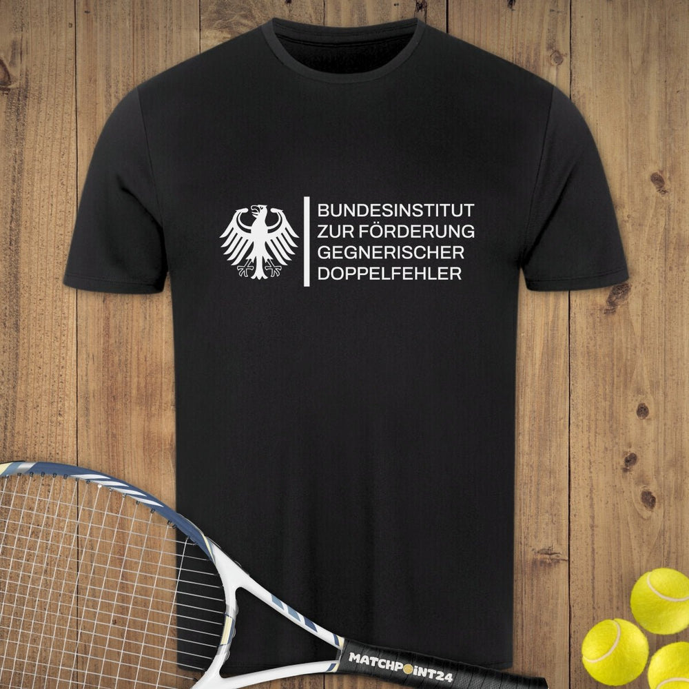 Bundesinstitut Doppelfehler | Herren Sport T-Shirt - Matchpoint24 - Kleidung für Tennisfans