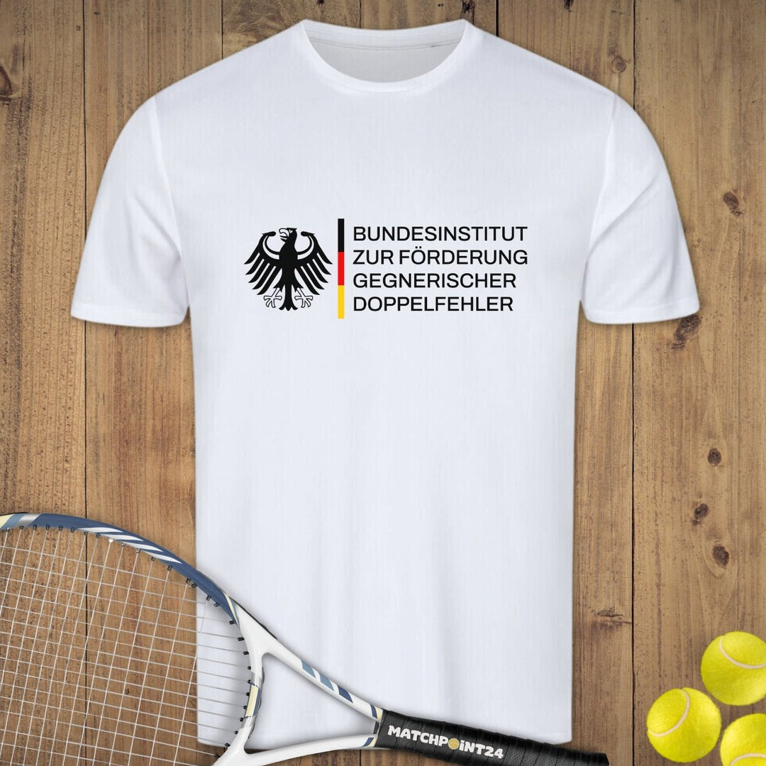 Bundesinstitut Doppelfehler | Herren Sport T-Shirt - Matchpoint24 - Kleidung für Tennisfans