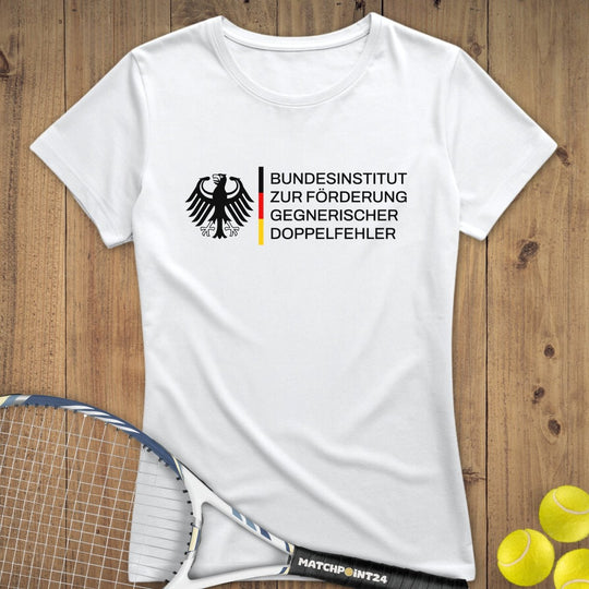 Bundesinstitut Doppelfehler | Premium Damen T-Shirt - Matchpoint24 - Kleidung für Tennisfans