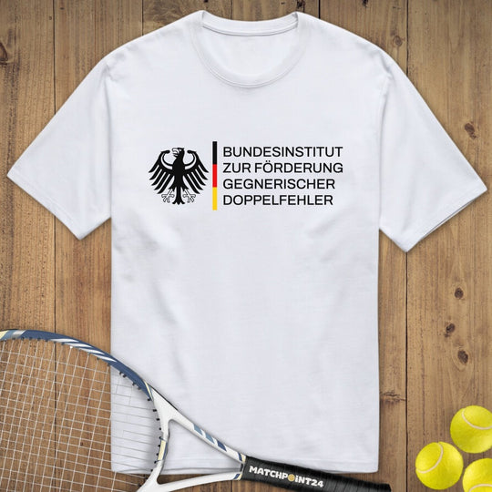 Bundesinstitut Doppelfehler | Premium Herren T-Shirt - Matchpoint24 - Kleidung für Tennisfans