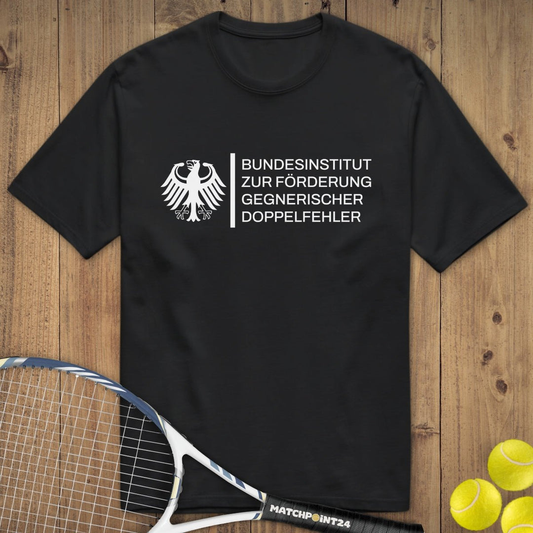 Bundesinstitut Doppelfehler | Premium Herren T-Shirt - Matchpoint24 - Kleidung für Tennisfans