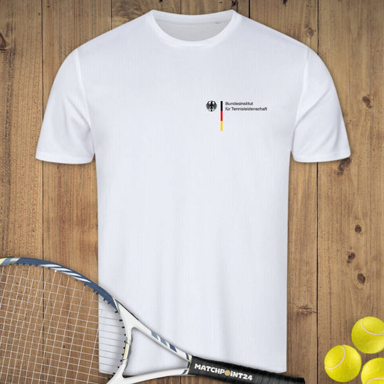 Bundesinstitut für Tennisleidenschaft | Herren Sport T-Shirt Brustdruck - Matchpoint24 - Kleidung für Tennisfans