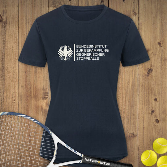 Bundesinstitut gegen Stoppbälle | Damen Sport T-Shirt - Matchpoint24 - Kleidung für Tennisfans