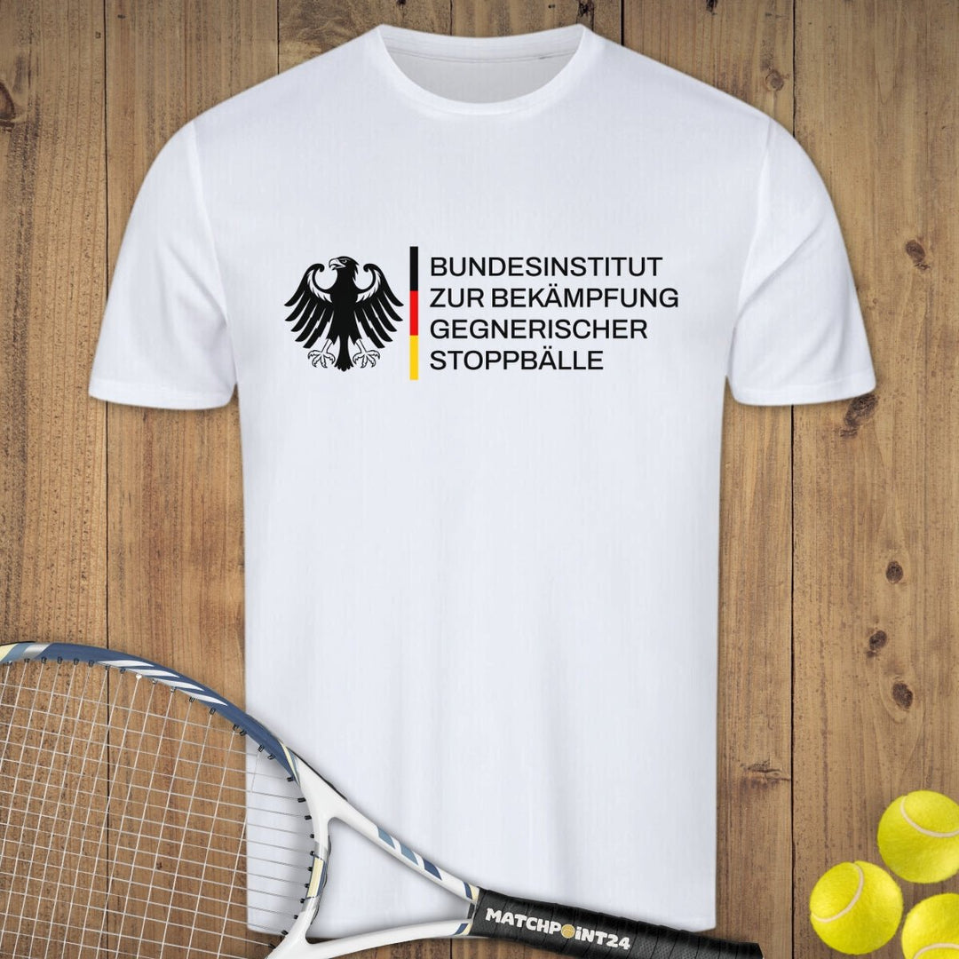 Bundesinstitut gegen Stoppbälle | Herren Sport T-Shirt - Matchpoint24 - Kleidung für Tennisfans