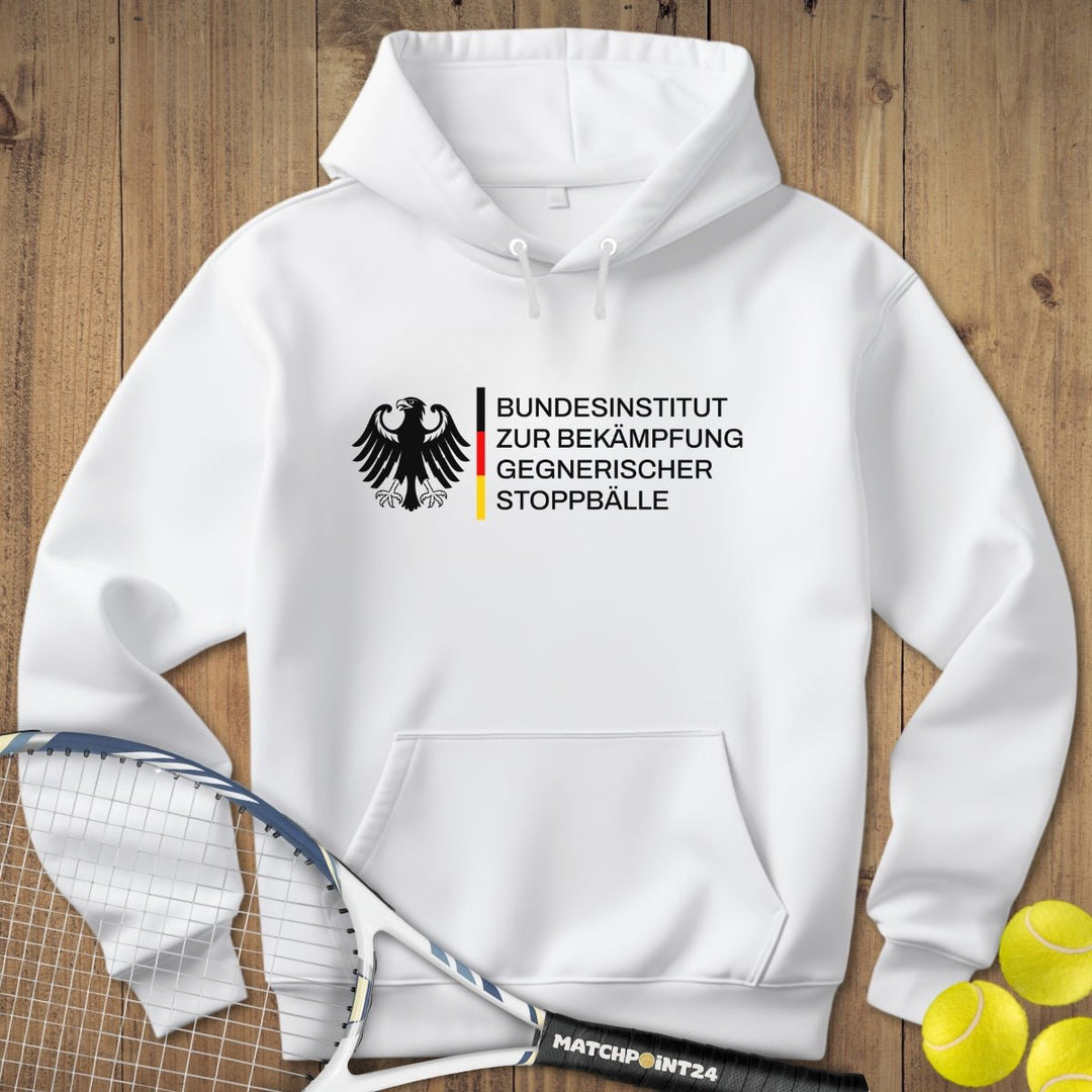 Bundesinstitut gegen Stoppbälle | Hoodie (Unisex) - Matchpoint24 - Kleidung für Tennisfans