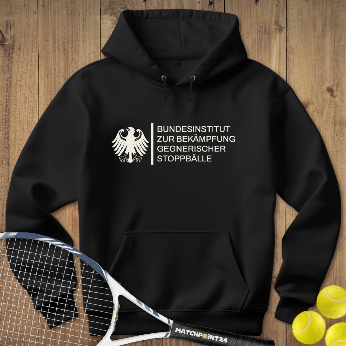 Bundesinstitut gegen Stoppbälle | Hoodie (Unisex) - Matchpoint24 - Kleidung für Tennisfans