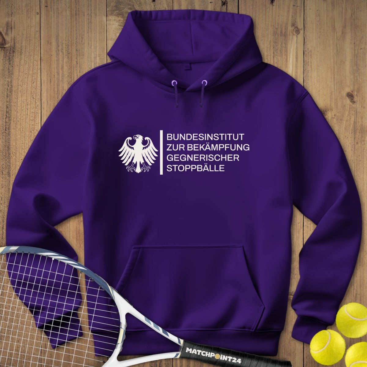 Bundesinstitut gegen Stoppbälle | Hoodie (Unisex) - Matchpoint24 - Kleidung für Tennisfans