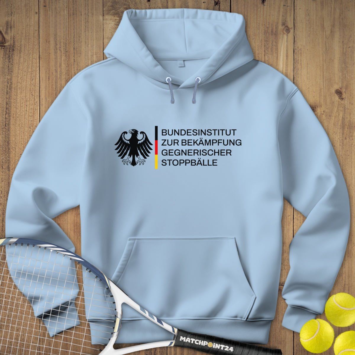 Bundesinstitut gegen Stoppbälle | Hoodie (Unisex) - Matchpoint24 - Kleidung für Tennisfans